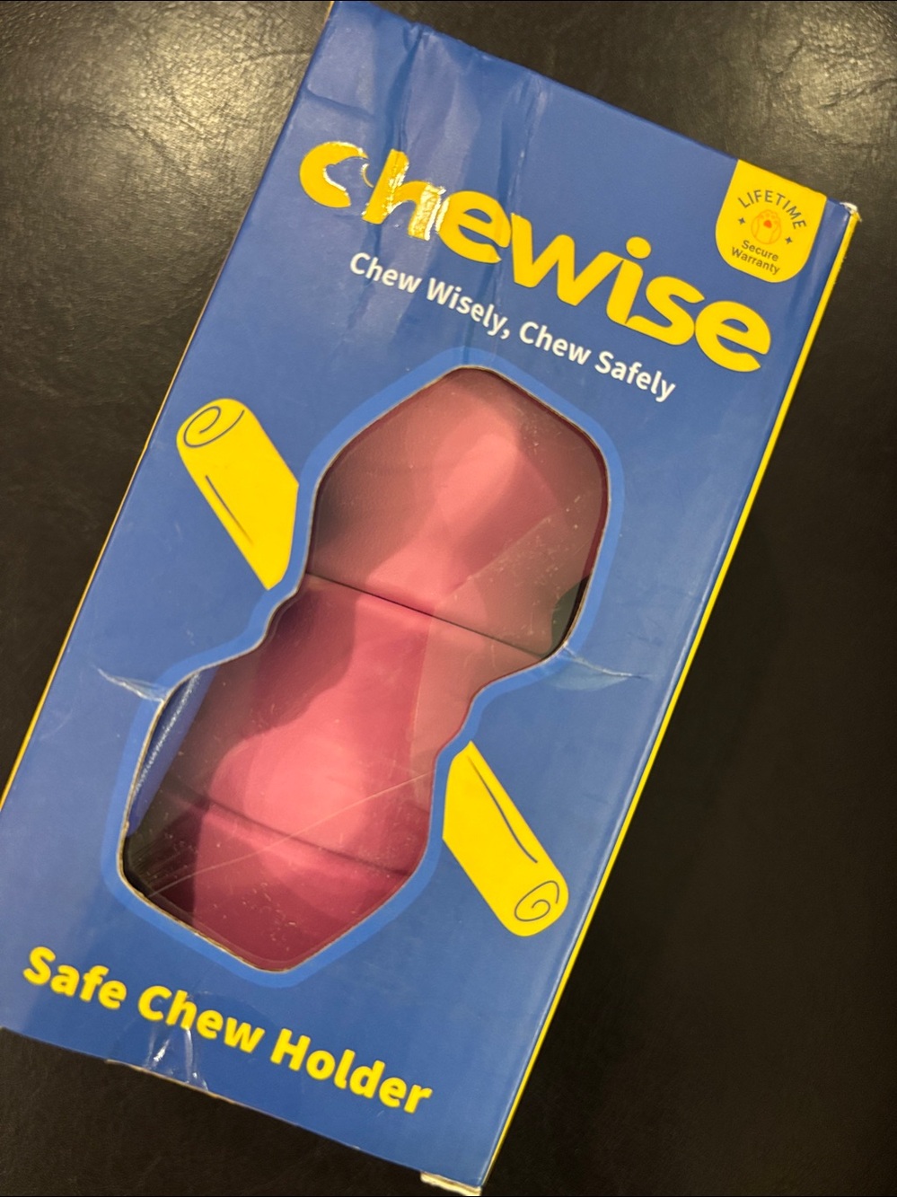 Safe Chew Holder — Pink Durable Dog Feeder